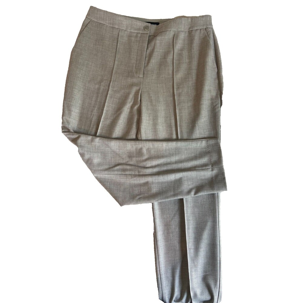 Express Womens Gray High Rise Ankle Dress Pants Size 14